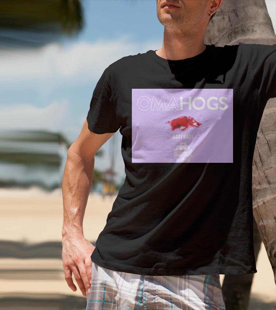 Omahogs Baseball Arkansas 2026 NCAA College World Series T-Shirt