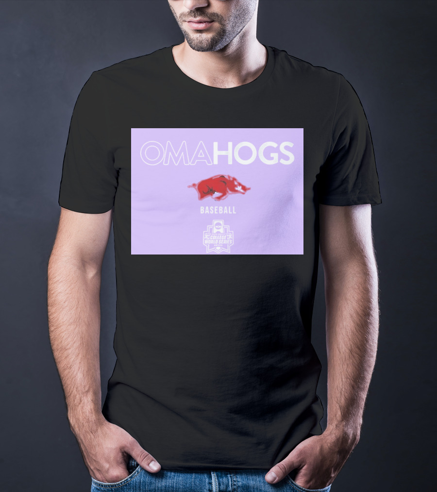 Omahogs Baseball Arkansas 2026 NCAA College World Series T-Shirt