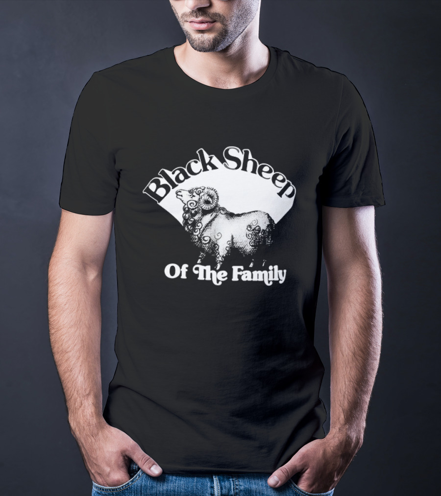 Black Sheep Of The Family Playful Sheep T-Shirt