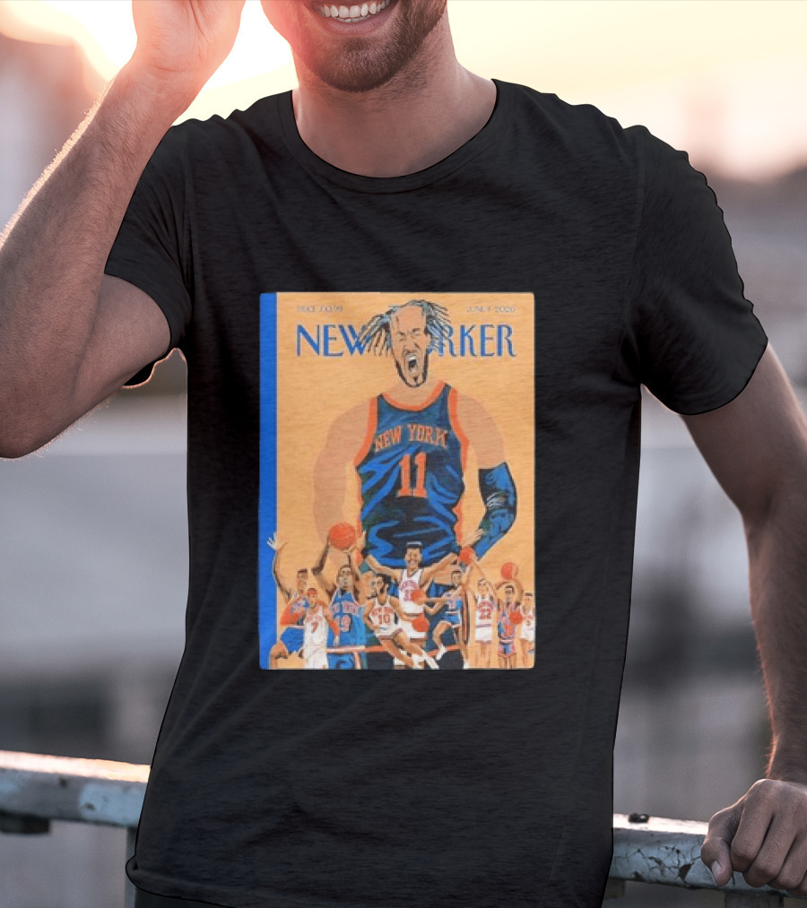 Jalen Brunson New York Knicks June 2026 New Yorker Edition Featuring Basketball Highlights T-Shirt