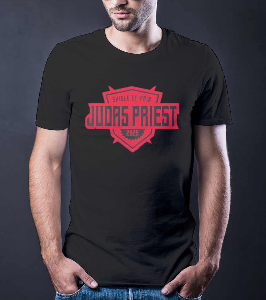 Judas Priest Shield Of Pain 2025 Tour Dates Zip T-Shirt