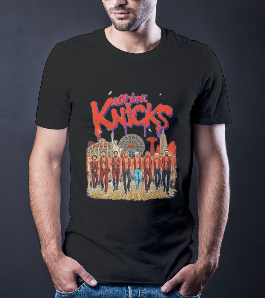 New York Knicks NBA Warriors Wonder Wheel Coney Island T-Shirt