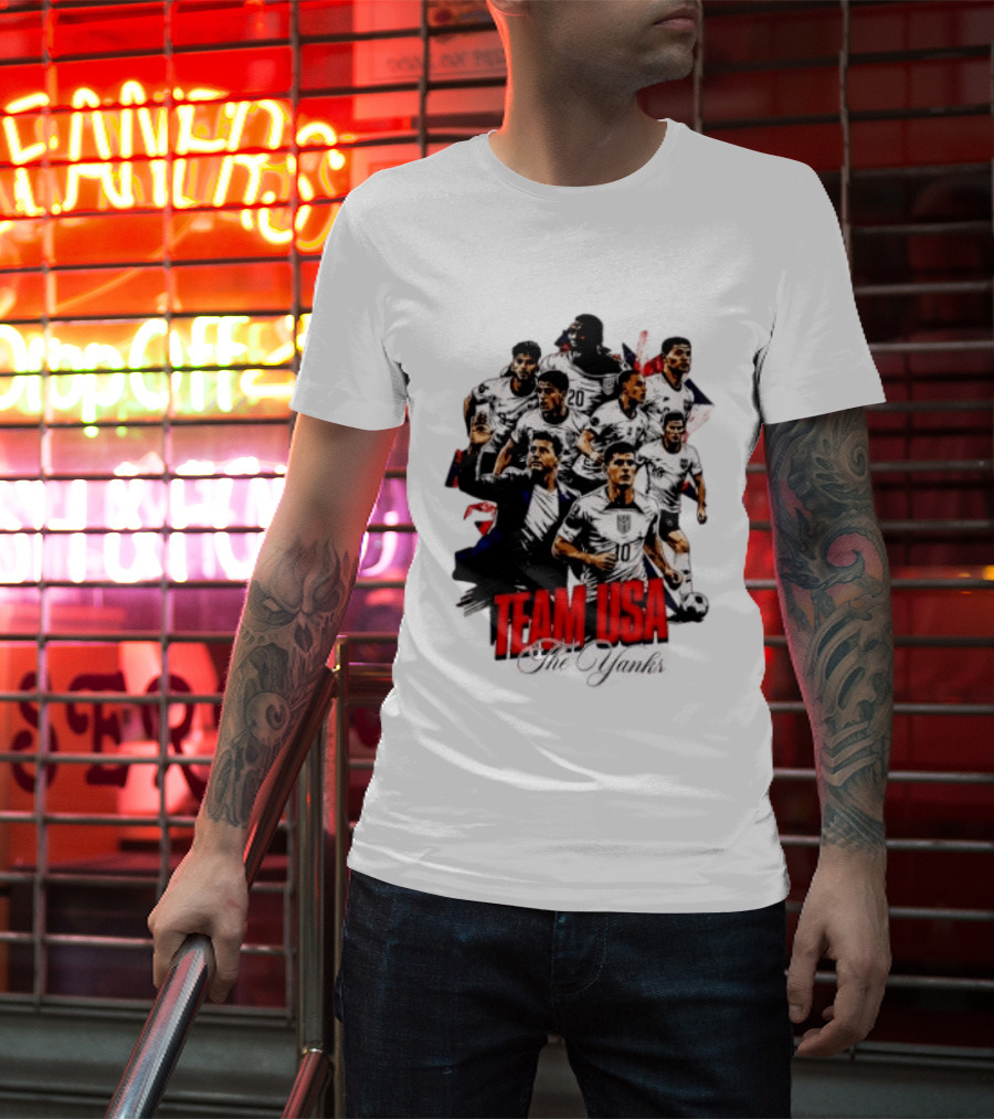 USMNT Christian Pulisic Mauricio Pochettino Team USA The Yanks T-Shirt
