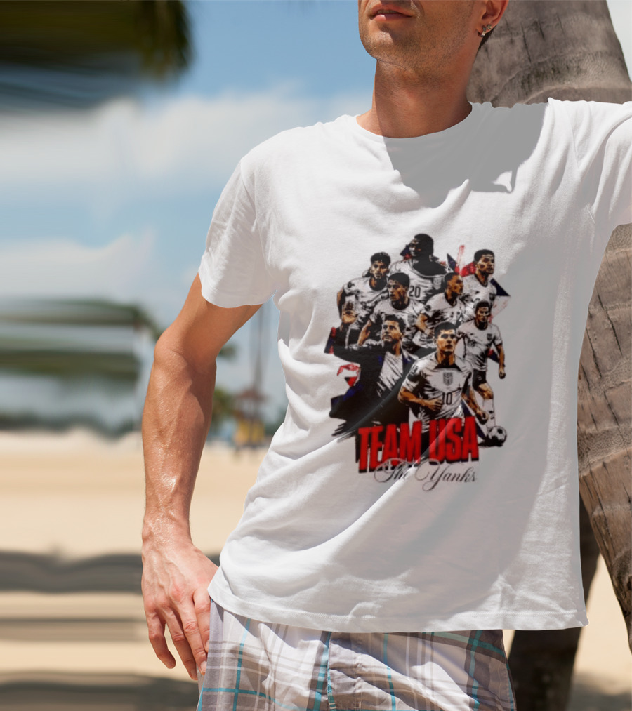 USMNT Christian Pulisic Mauricio Pochettino Team USA The Yanks T-Shirt