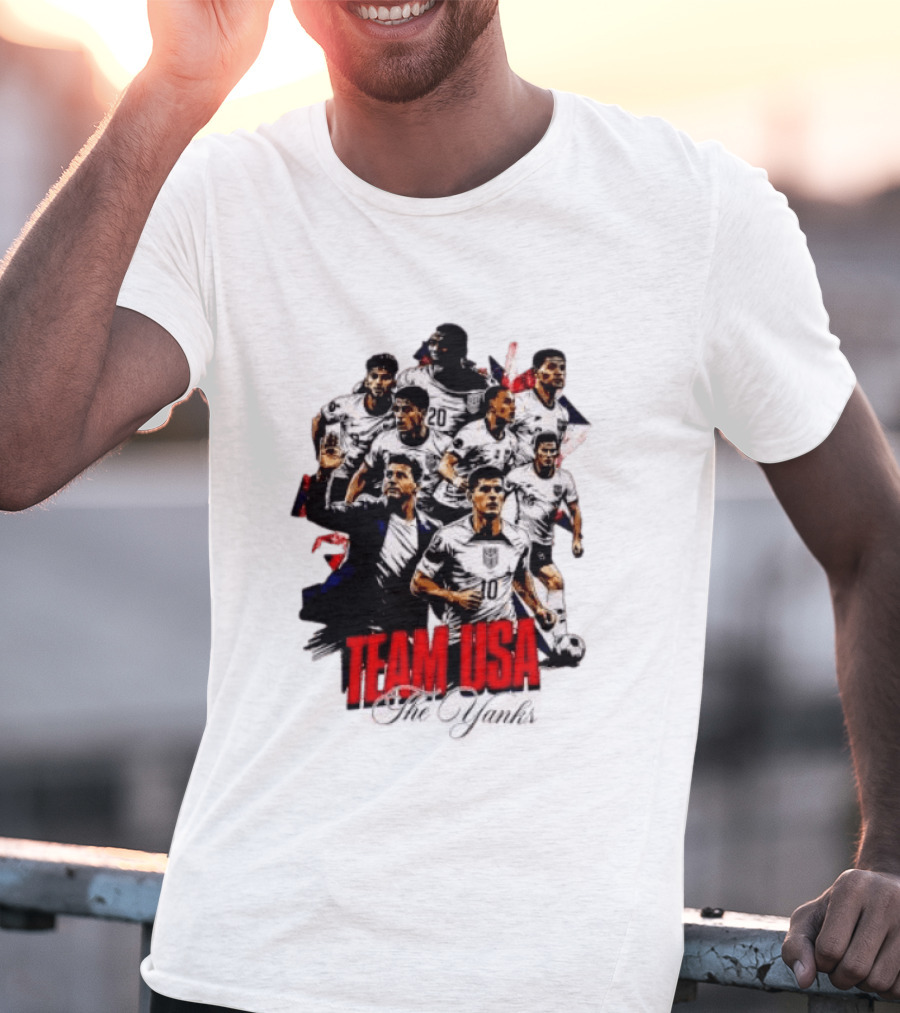 USMNT Christian Pulisic Mauricio Pochettino Team USA The Yanks T-Shirt