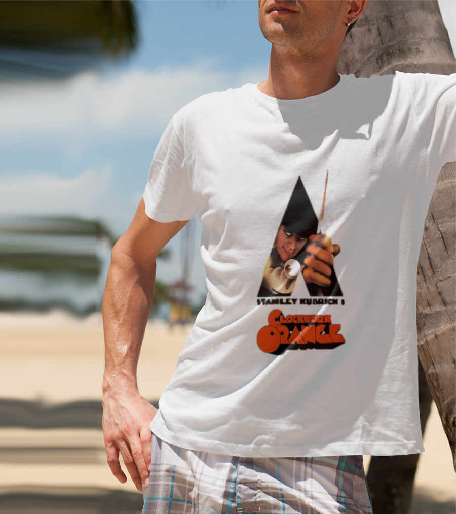 Stanley Kubrick's A Work Orange Alex DeLarge Iconic Film T-Shirt