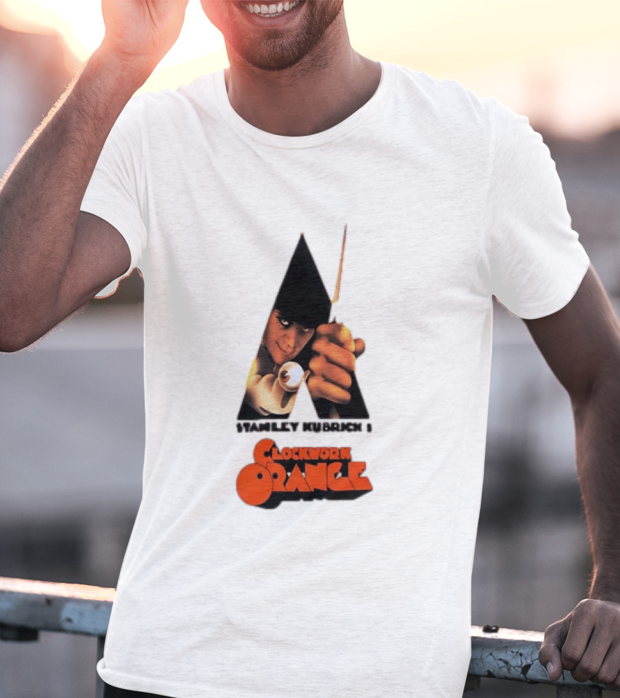 Stanley Kubrick's A Work Orange Alex DeLarge Iconic Film T-Shirt
