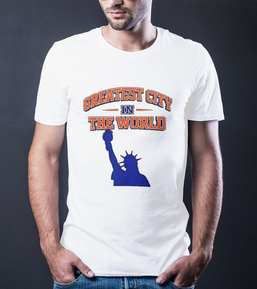 Greatest City In The World New York Knicks Statue Of Liberty T-Shirt