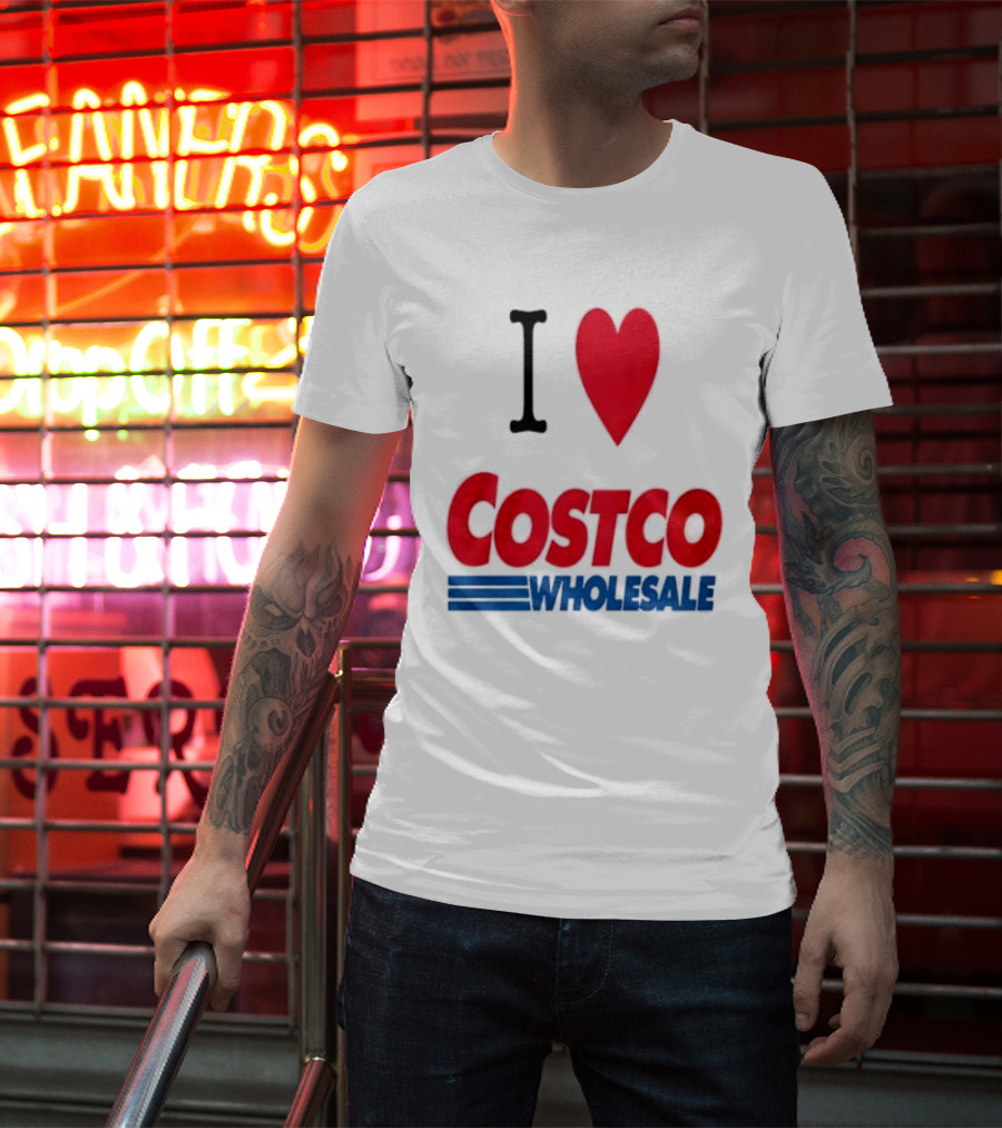 I Love Costco Wholesale Red Heart T-Shirt