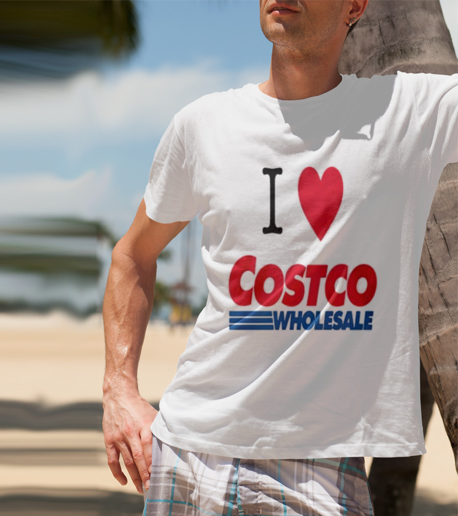 I Love Costco Wholesale Red Heart T-Shirt