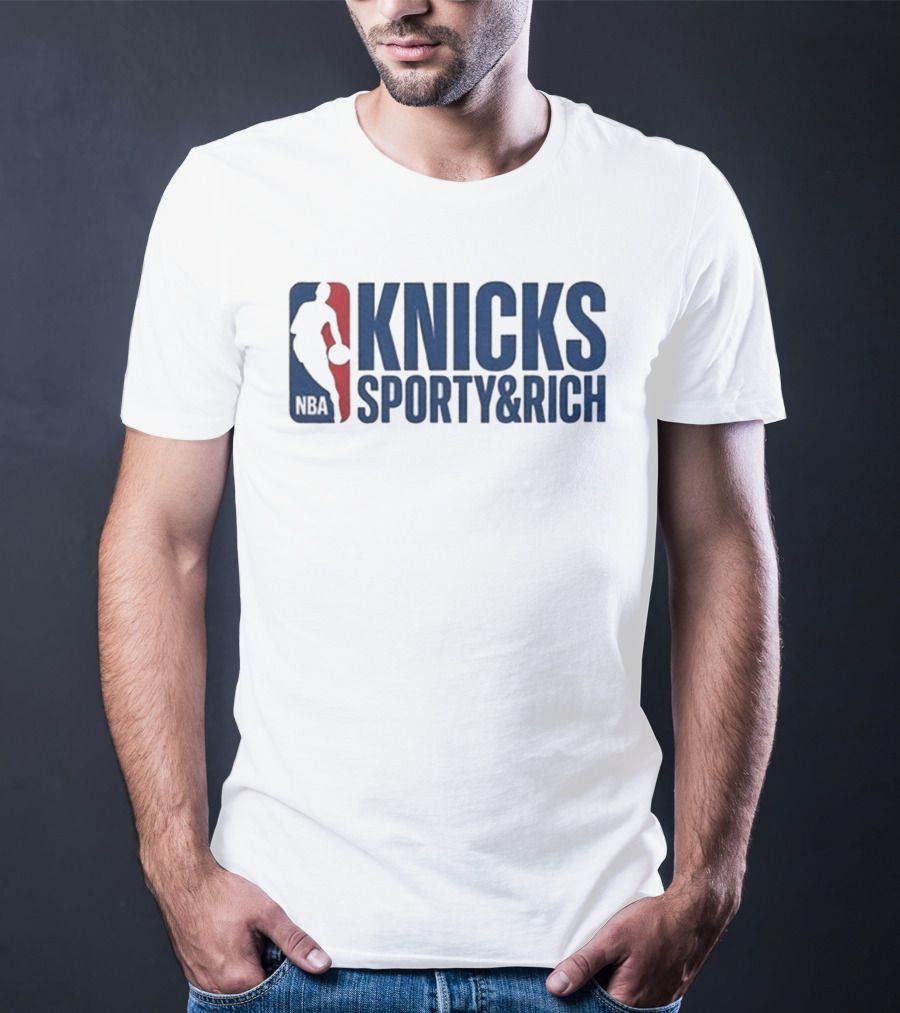 Knicks NBA Sporty & Rich 2026 Collaboration T-Shirt