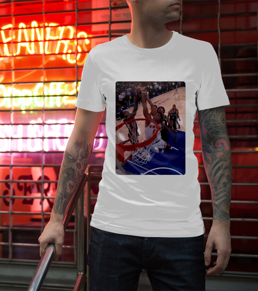 OG Anunoby Laocoon Knicks Game 4 Basketball Moment T-Shirt
