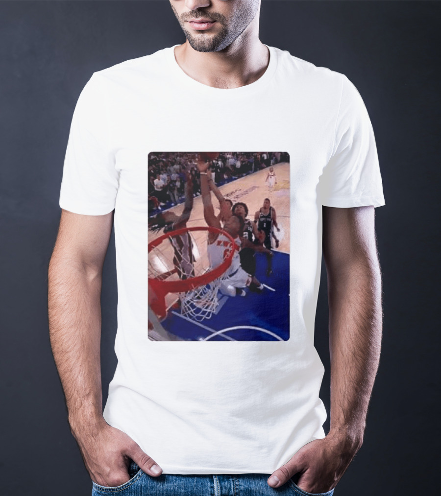 OG Anunoby Laocoon Knicks Game 4 Basketball Moment T-Shirt