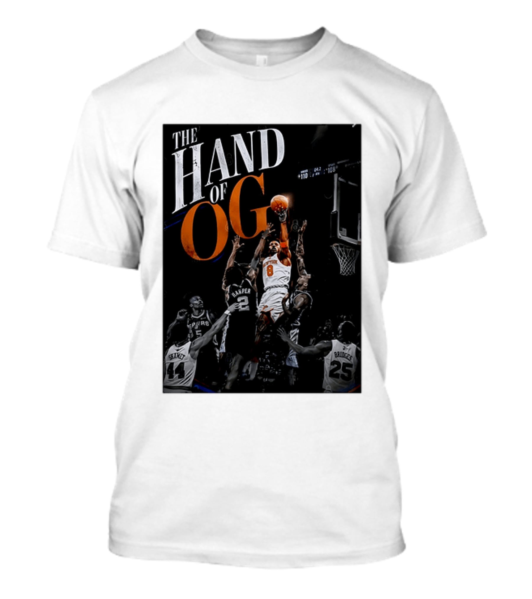The Hand Of OG Anunoby New York Knicks NBA Basketball Player 2026 T-Shirt