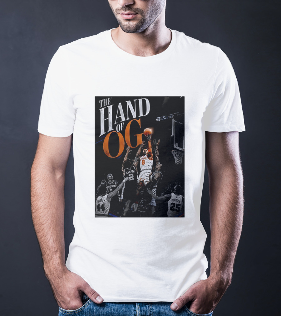 The Hand Of OG Anunoby New York Knicks NBA Basketball Player 2026 T-Shirt