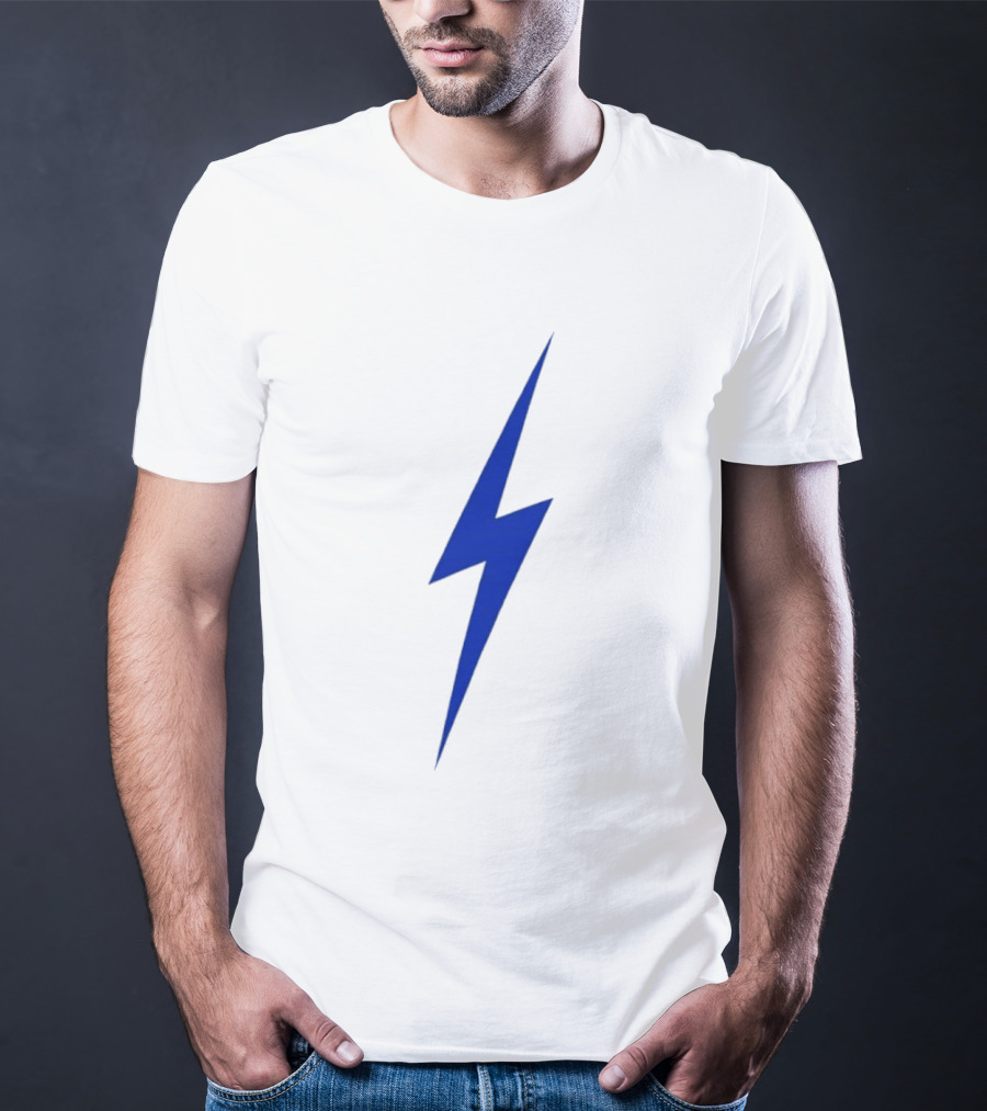 OKC Lightning Bolt Blue Power Energy T-Shirt