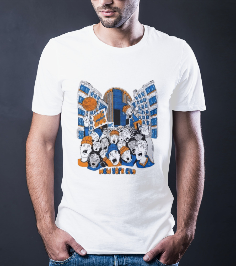 New York Knicks Bing Bong NYC New York City Basketball Fans Celebration T-Shirt