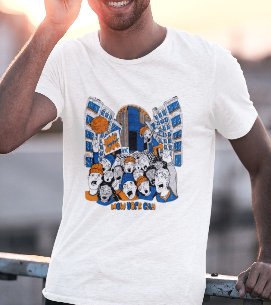 New York Knicks Bing Bong NYC New York City Basketball Fans Celebration T-Shirt