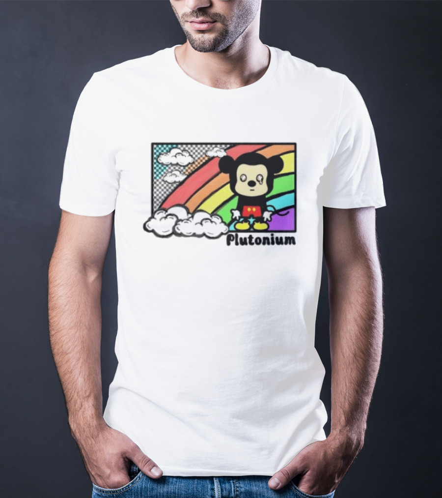 Rainbow Tears Plutonium Pride Mickey Mouse T-Shirt