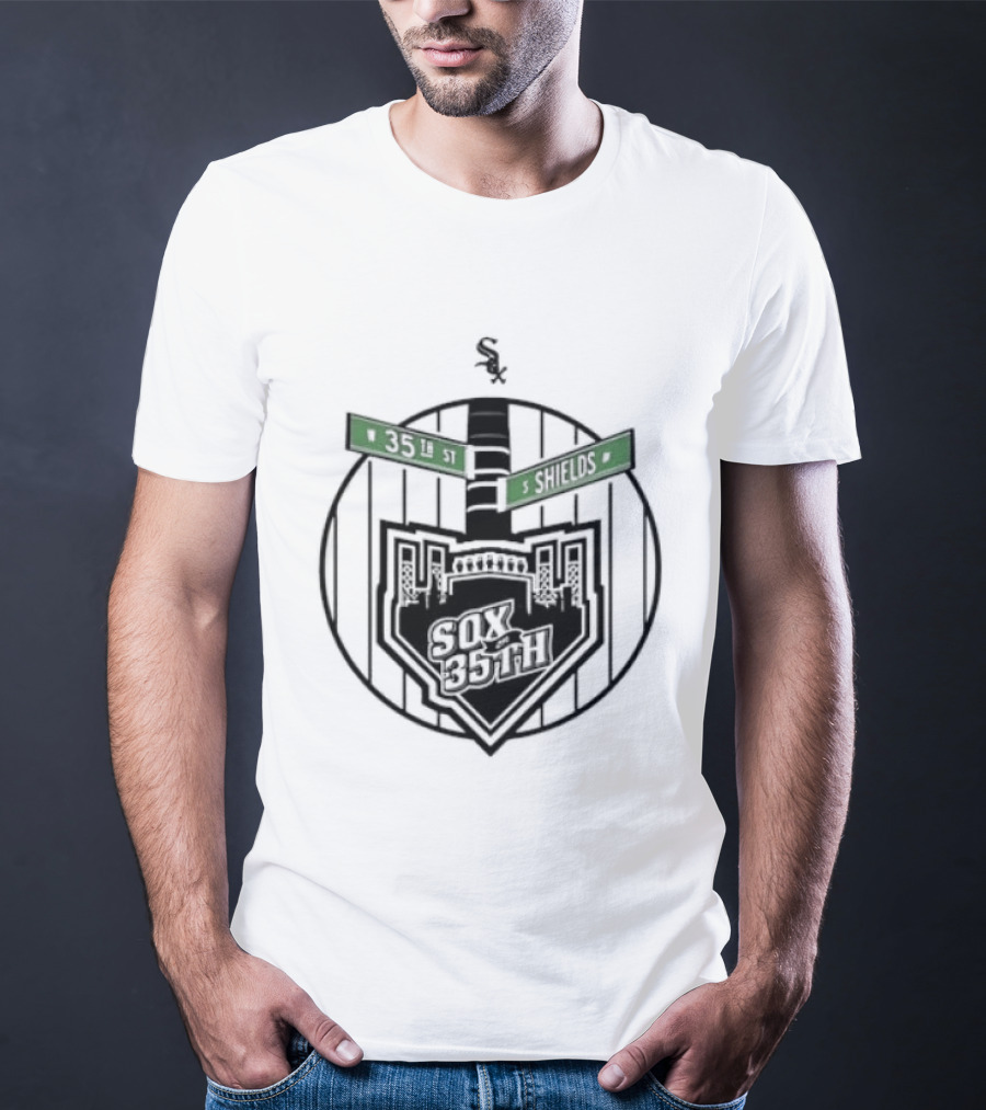 White Sox 35th Shields Baseball Vintage Circle T-Shirt