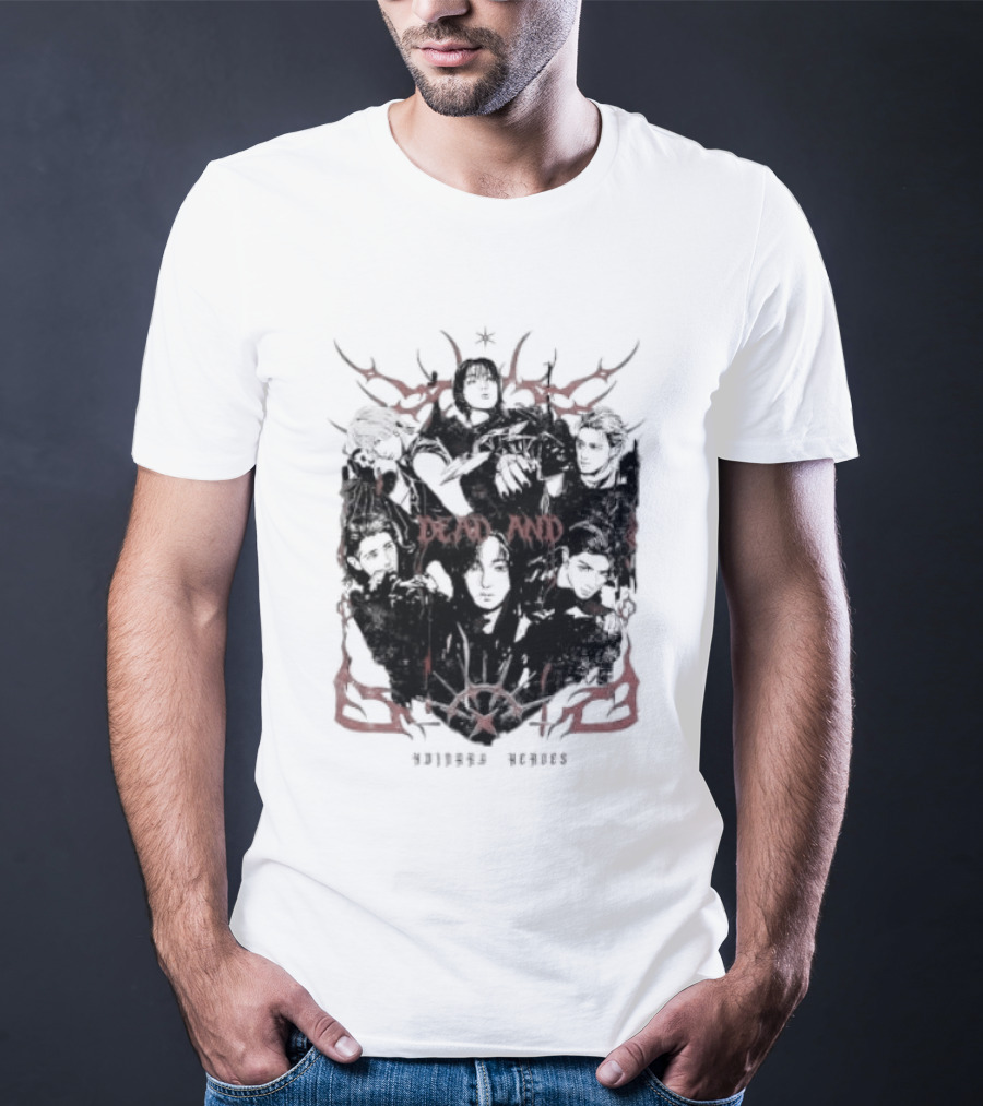 Xdinary Heroes Dead And Ordinary Heroes Dark Red Symbolic T-Shirt