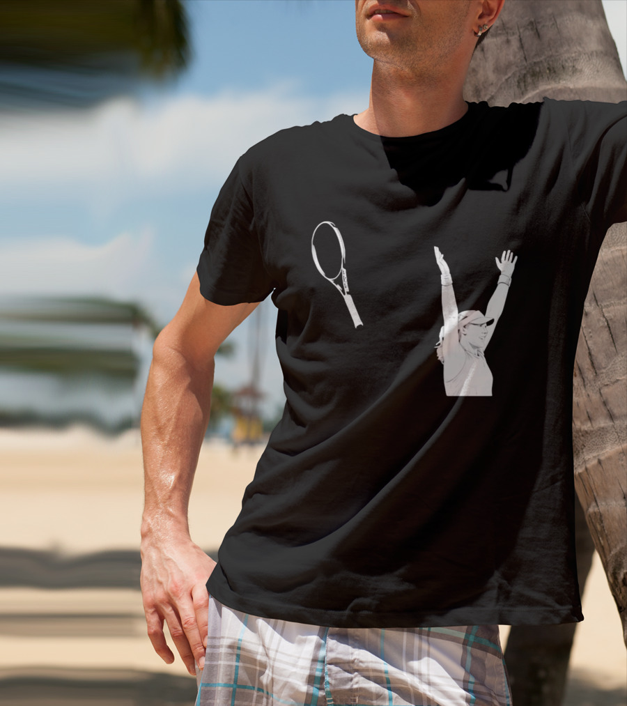 Babolat Tennis Player Celebration Arms Raised Victory T-Shirt