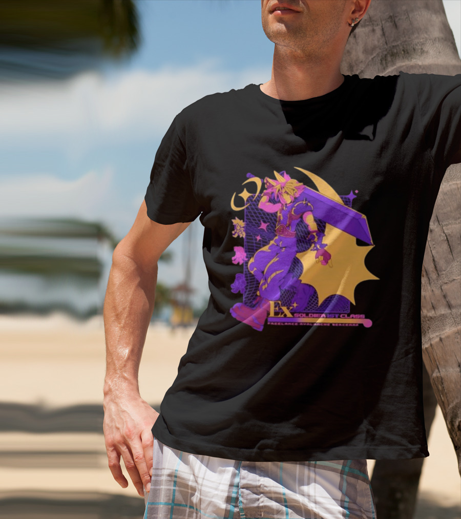 Cloud Strife Ex SOLDIER 1st Class Freelance Avalanche Mercenary Final Fantasy VII T-Shirt