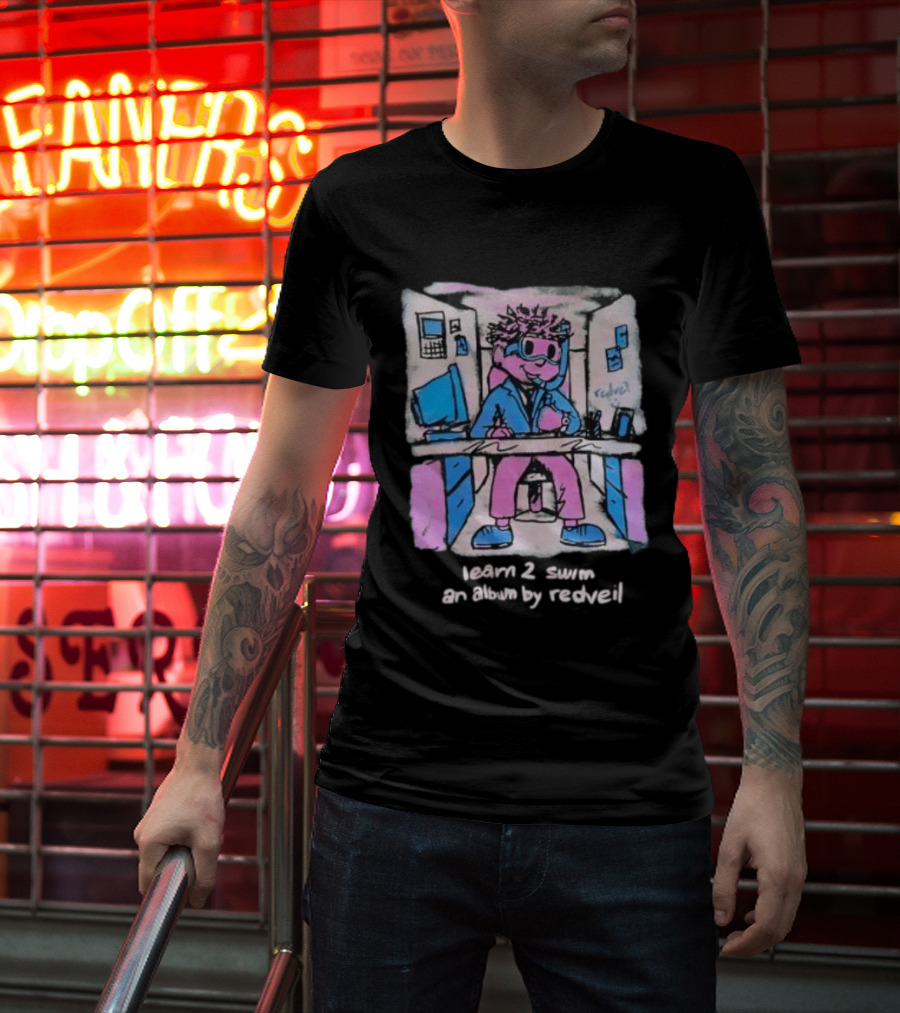 Learn 2 Swim An Album By Redveil Stylized T-Shirt