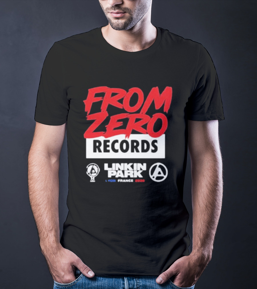 From Zero Records Linkin Park Lyon France 2026 T-Shirt