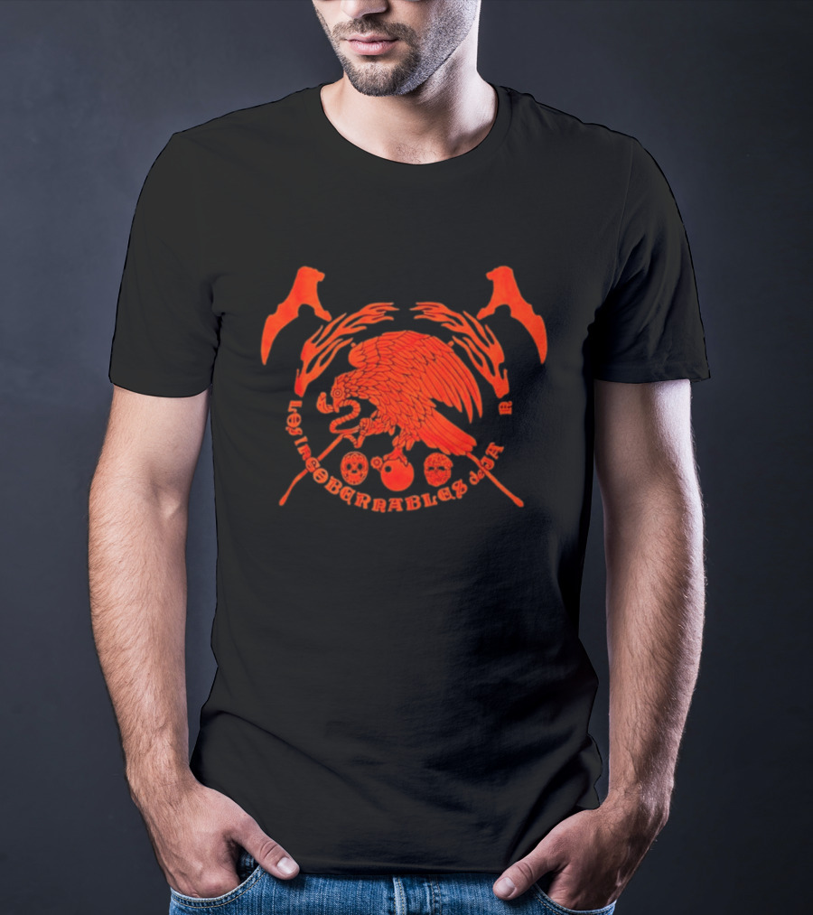 Mexican Eagle Los Irreborrables De Japor Skull T-Shirt