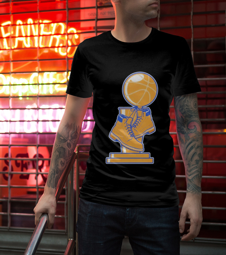 NY Basketball Trophy Timberland Boots T-Shirt
