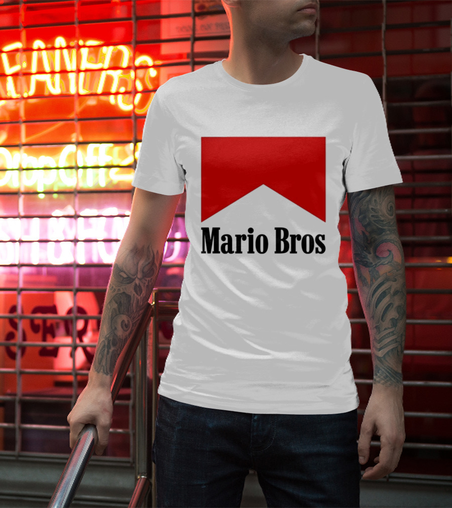 Mario Bros Red Banner T-Shirt