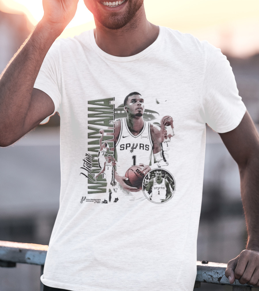 Victor Wembanyama San Antonio Spurs NBA Wemby Alien Number One T-Shirt