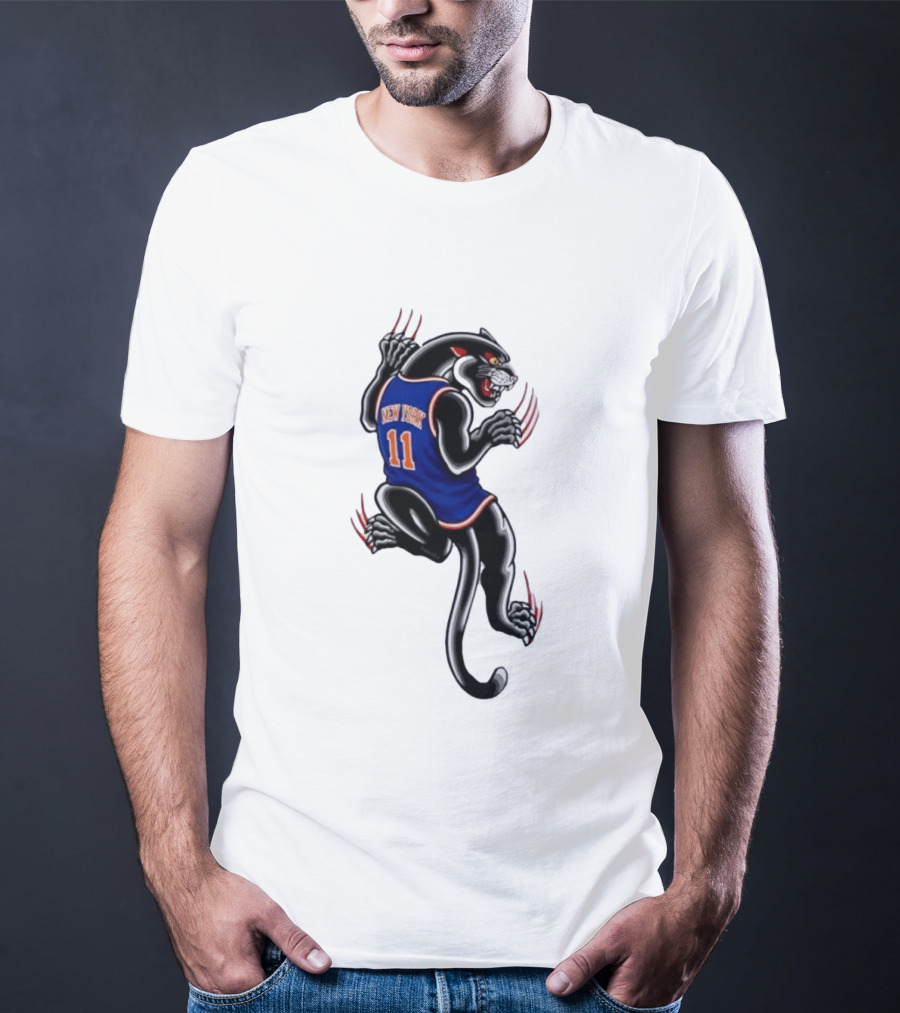 New York 11 Panther Clawing Back Sports Jersey T-Shirt