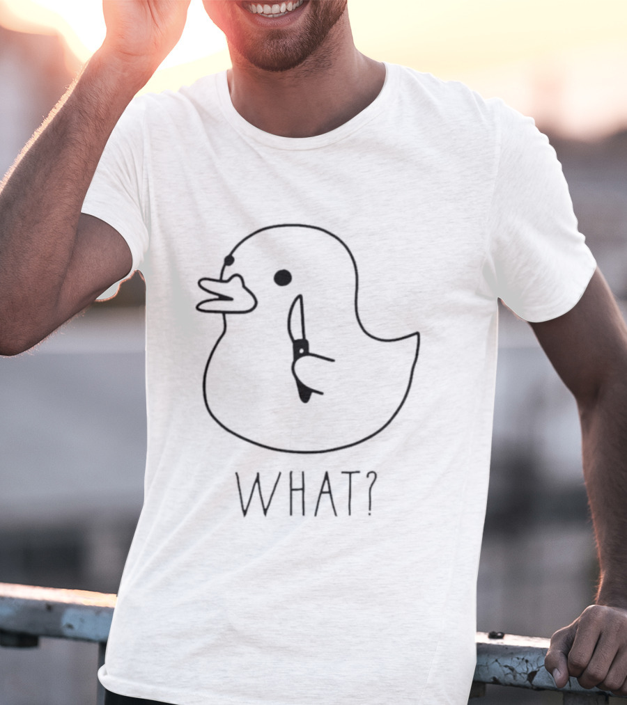 What Goose Duck Sketch Quirky Fun T-Shirt