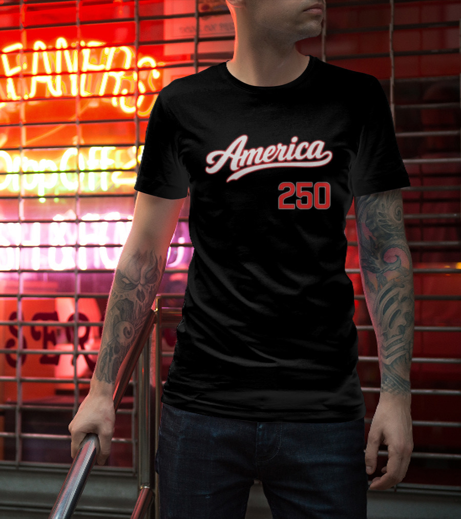 America 250 4th July Celebration Script T-Shirt