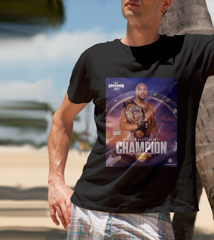 UFC Freedom 250 Ciryl Gane Interim Heavyweight Champion Crypto.com T-Shirt