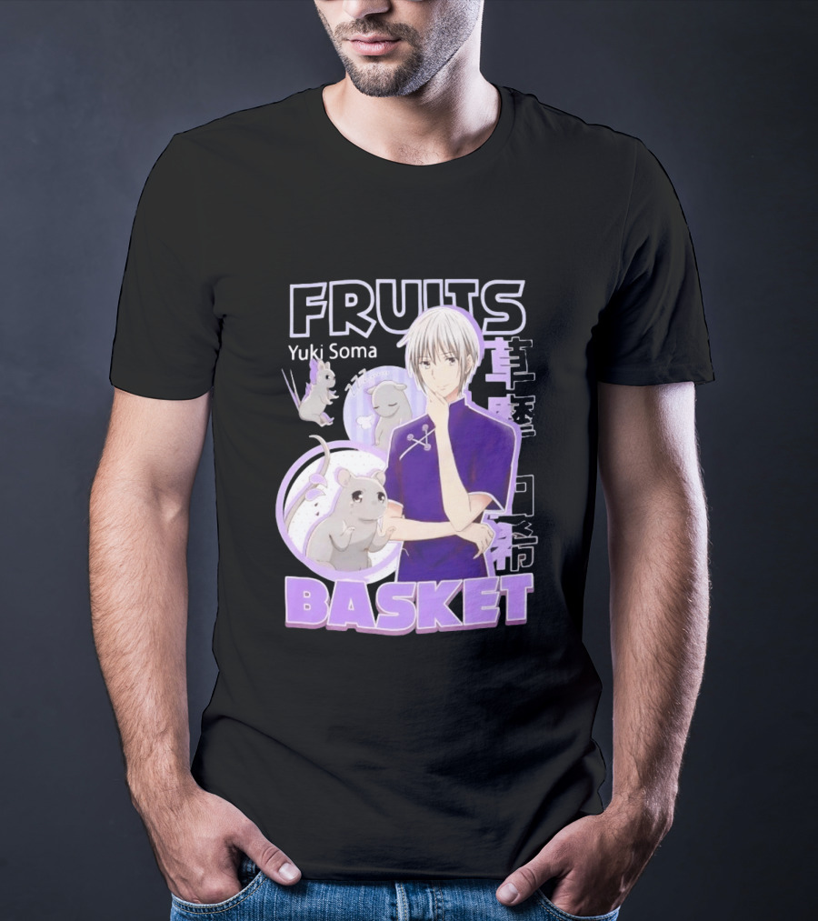 Fruits Basket Yuki Soma Kanji Mouse Transformation T-Shirt