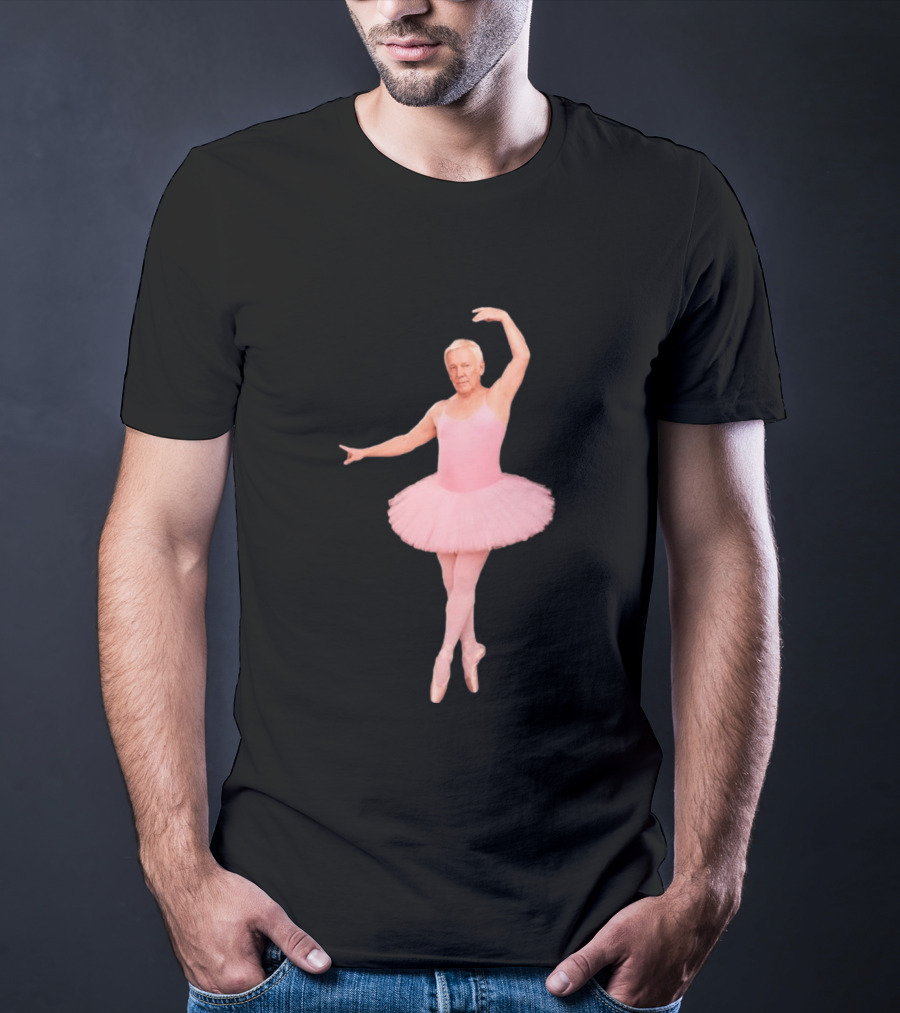 Geddy Lee Wearing Pink Ballerina Alex Lifeson Costume Iconic Image T-Shirt