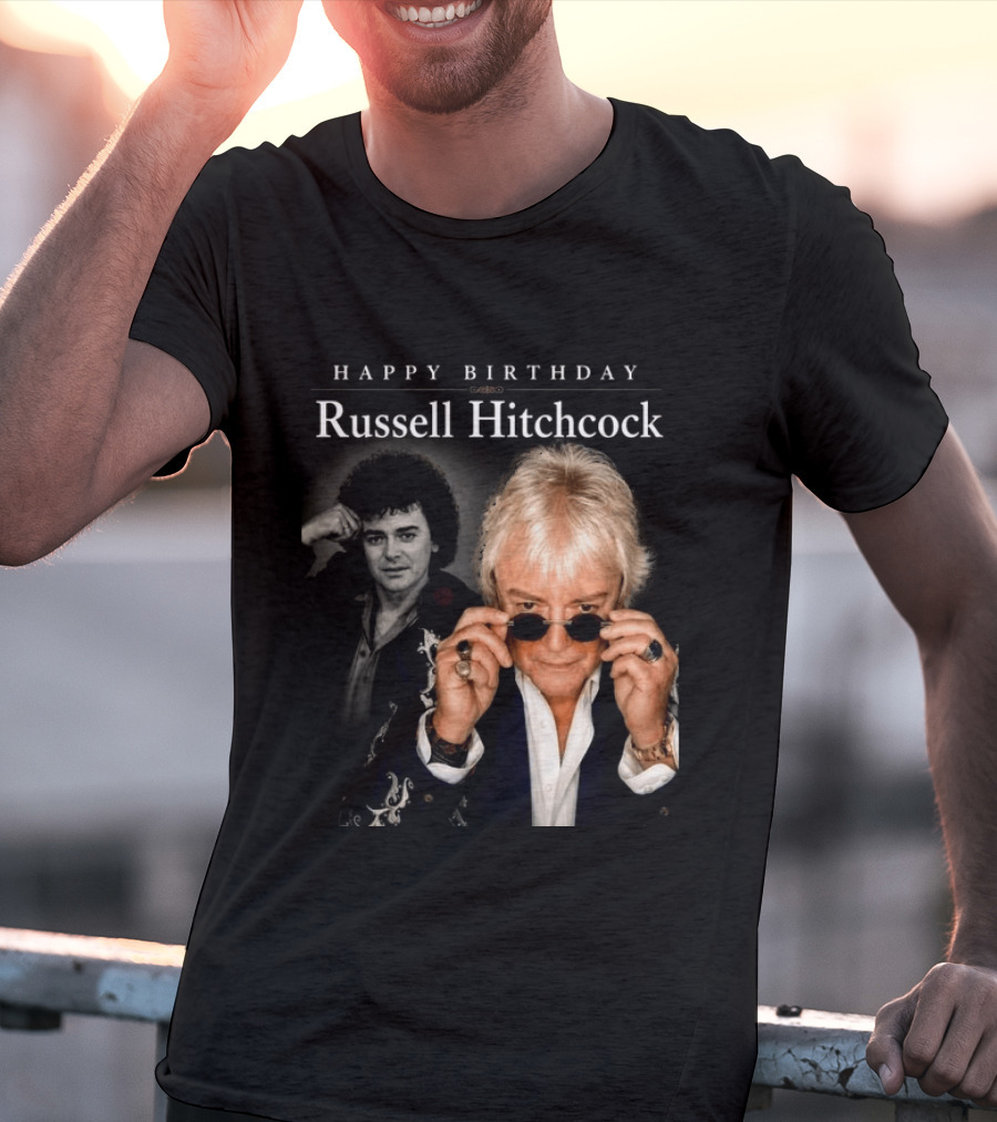 Happy Birthday Russell Hitchcock Iconic Music Celebration T-Shirt