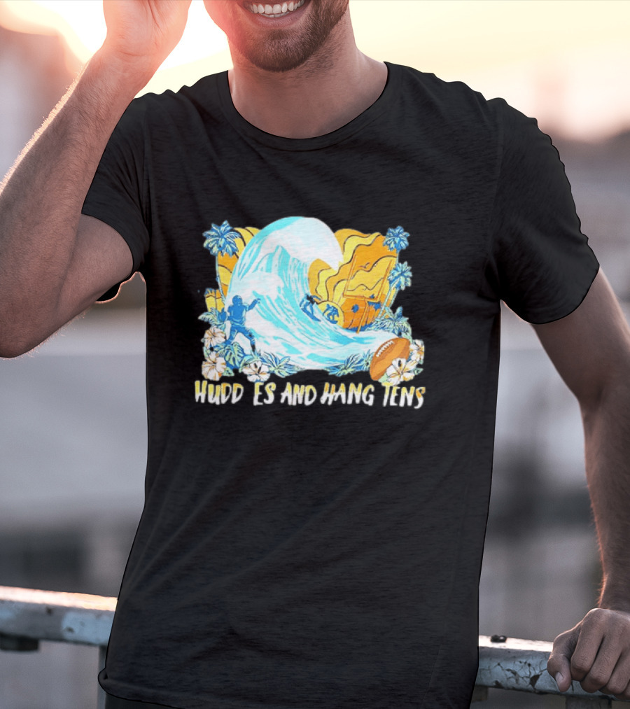 Miami Dolphins Tommy Bahama Huddle And Hang Tens Tropical Surf Football Experience T-Shirt