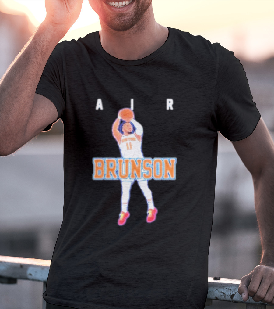 Jalen Brunson Air Brunson Knicks Basketball Jump Shot T-Shirt