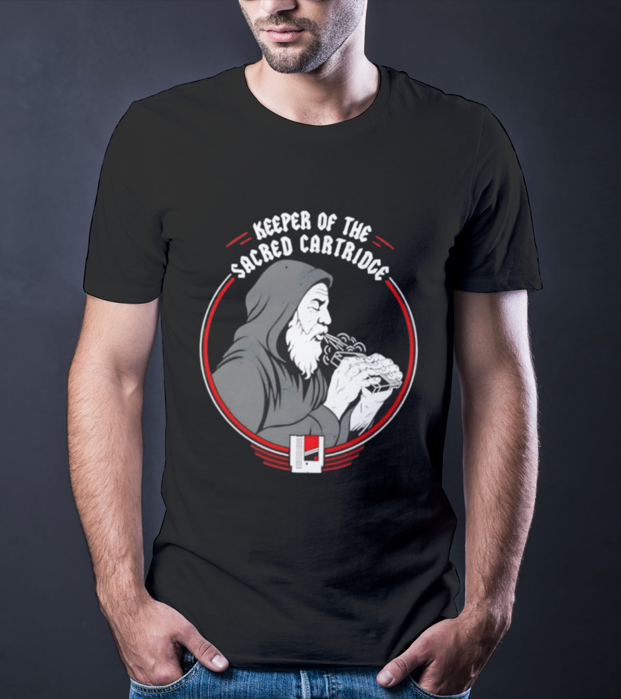 Keeper Of The Sacred Cartridge Gaming System Old Monk T-Shirt