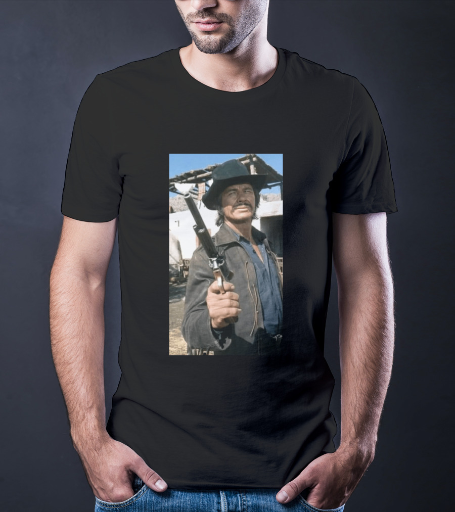 Remembering Charles Bronson 1921 2003 Classic Western Cowboy Hero T-Shirt
