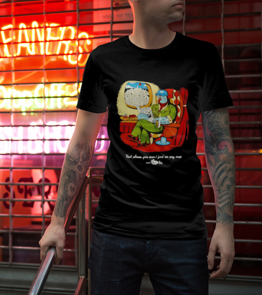 The Travel Agency Mile High Flyer Bird NY Visit Places You Won't Find On Any Map T-Shirt