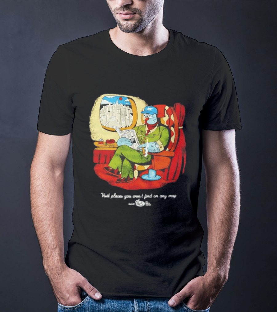 The Travel Agency Mile High Flyer Bird NY Visit Places You Won't Find On Any Map T-Shirt