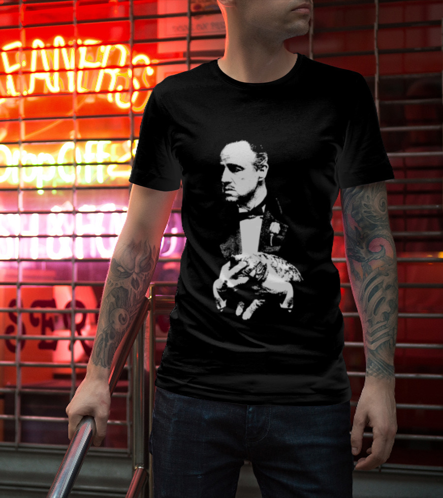 Vito Corleone Marlon Brando The Godfather Movie Film Noir T-Shirt