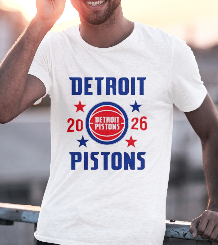 Detroit Pistons 2026 NBA Stars Team T-Shirt