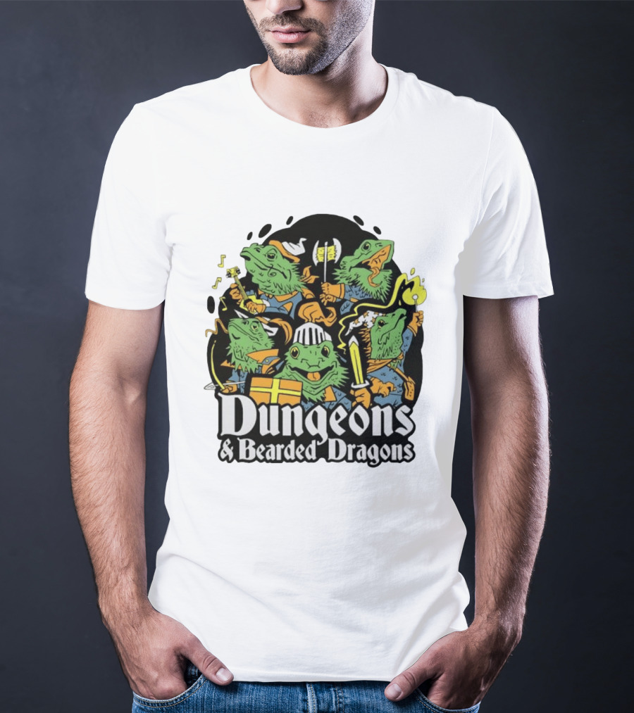 Dungeons And Bearded Dragons Adventurers Party Fantasy Game T-Shirt