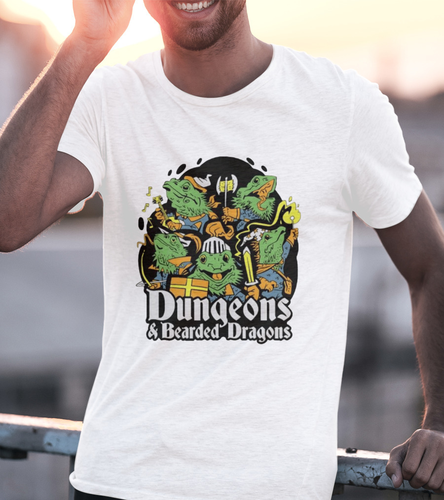 Dungeons And Bearded Dragons Adventurers Party Fantasy Game T-Shirt